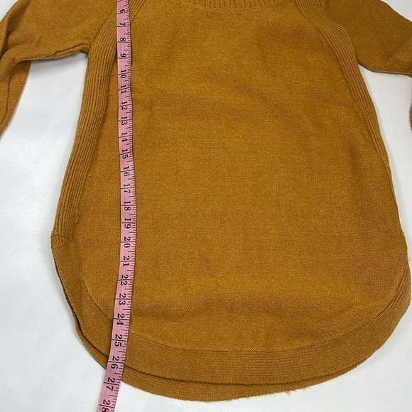 MOTH by Anthropologie Mustard Georgia Cowl Neck Tunic Sweater Size XS - Picture 9 of 11